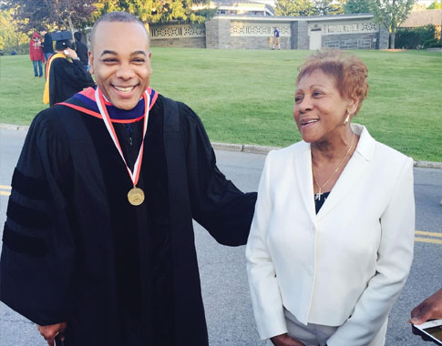 Marist College Trustee Alvin Patrick ’86 and Edith Patrick at Commencement in 2015