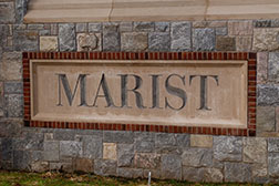 Photo of Marist sign. Link to Gifts That Protect Your Assets