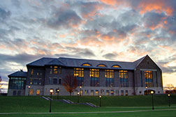 Photo of the campus library. Link to Gifts from Retirement Plans