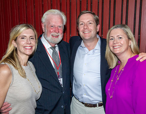 John D. Noonan, MD ’69 is joined by Kate Noonan, Bill Noonan, and Kristen Noonan